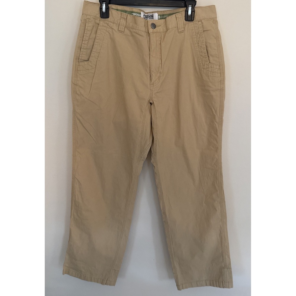 Mountain Khakis Relaxed Fit Pants Mens 36x32 (Fit 36x31) Khaki‎ Tan Chino